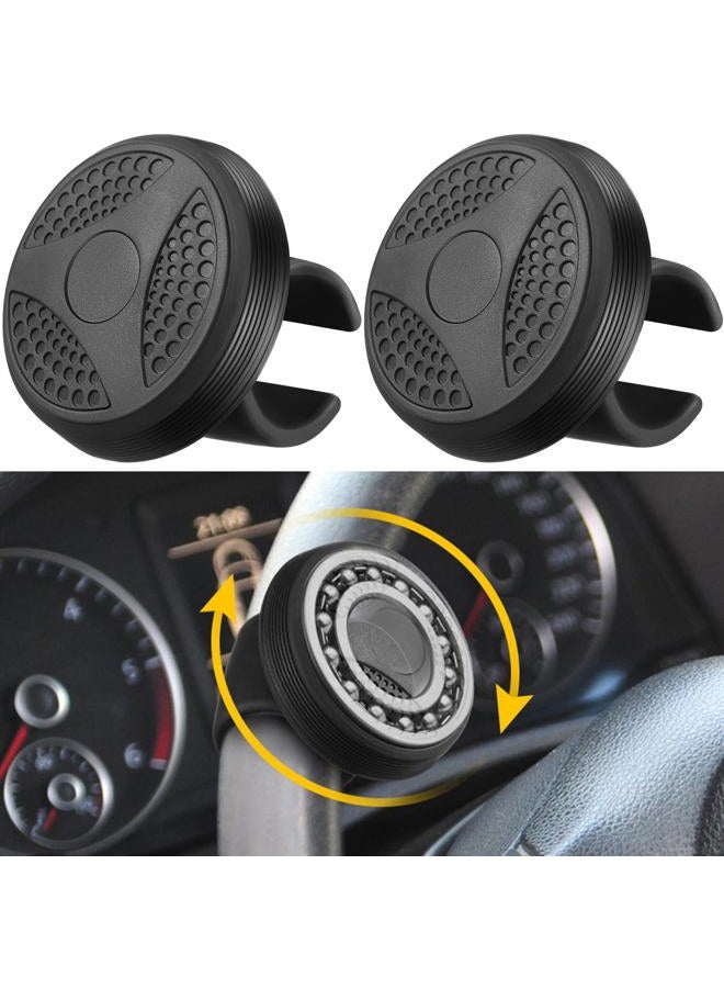 DaisyInner 2 Pieces Steering Wheel Knob Spinner Suicides Knob for Steering Wheel 360 Degrees Rotation Tractors Speed Knob Steering Wheel Accessories for Cars, Trucks, Tractors, Boats, Golf Carts - Image 1