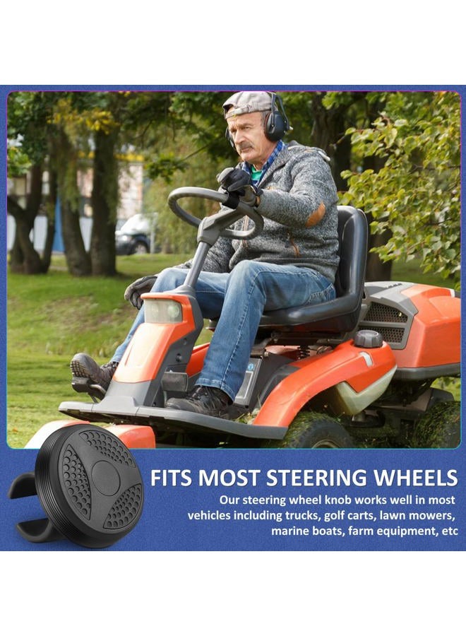 DaisyInner 2 Pieces Steering Wheel Knob Spinner Suicides Knob for Steering Wheel 360 Degrees Rotation Tractors Speed Knob Steering Wheel Accessories for Cars, Trucks, Tractors, Boats, Golf Carts - Image 5