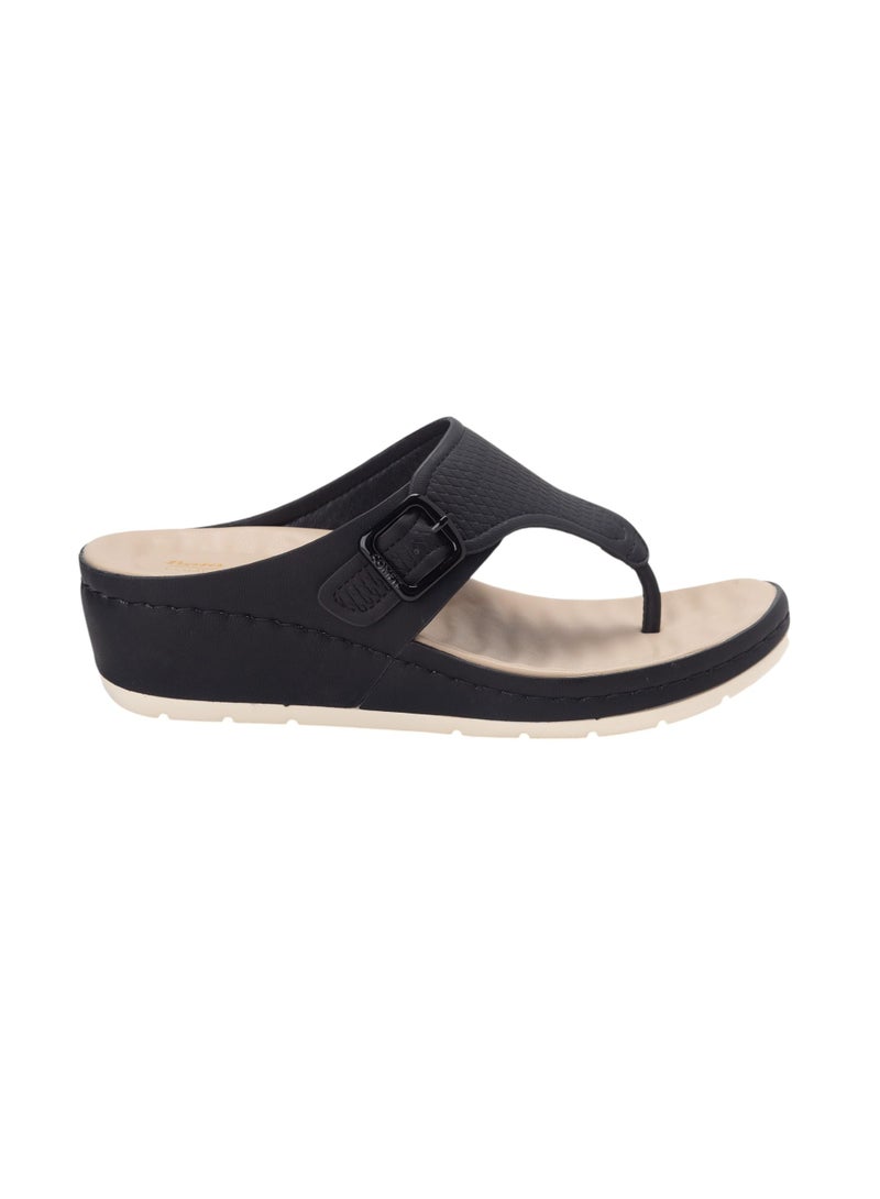 Bata Comfit Casual Wedge Sandals - Image 1