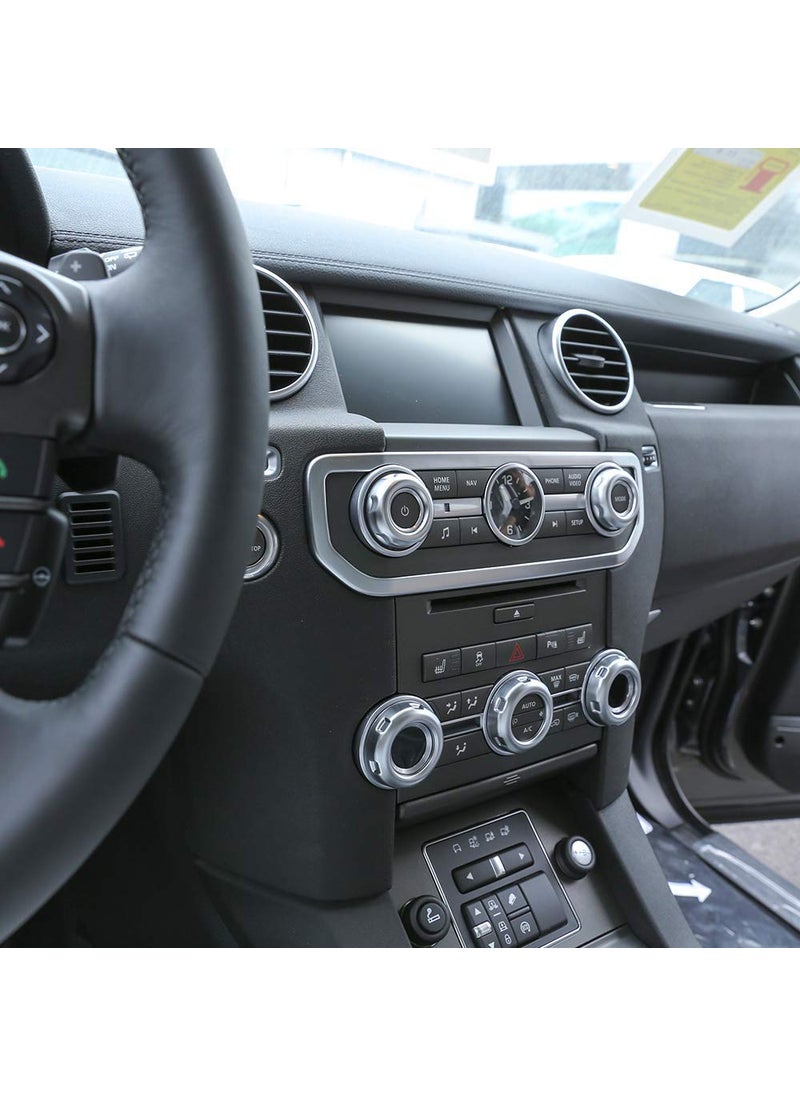 TongSheng TongSheng 5pcs Chrome Volume and Air Conditioning Knobs Trim for Land Rover Discovery 4 LR4 2010-2016 RRS 2010-2013 Freelander 2 2013-2015  - Image 5