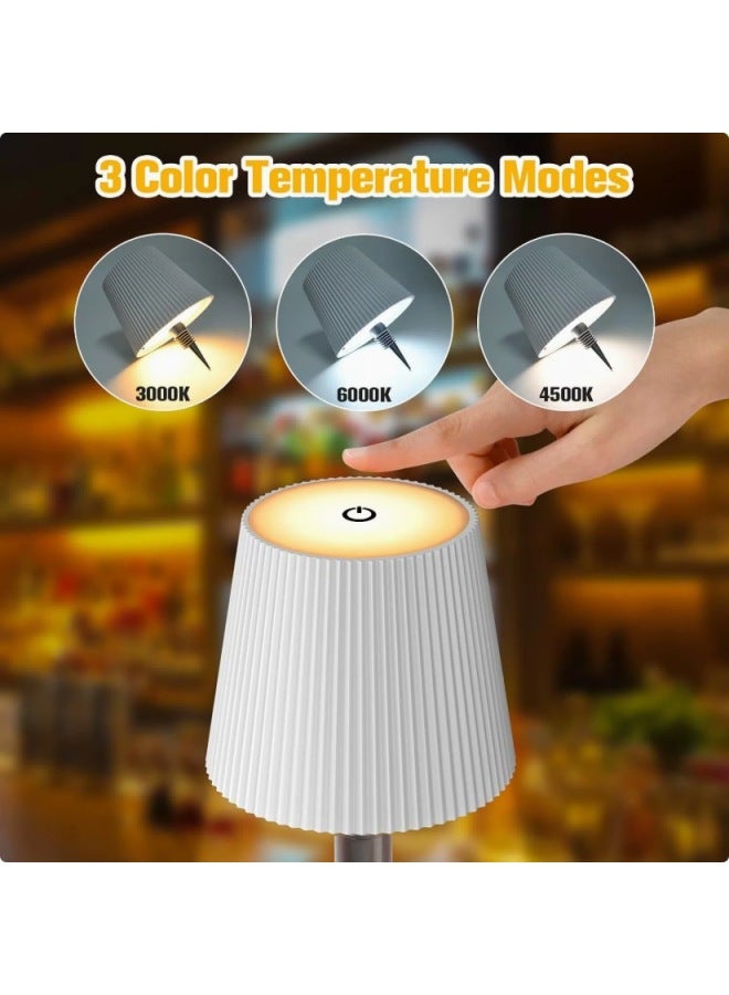 Explosions Plug-in Wine Bottle Light Wine Headlight Atmosphere Light Night Light Charging Table Lamp RGB Portable Table Lamp-Specification:White Cylinder (single Touch Rgb) + Remote Control  - Image 4