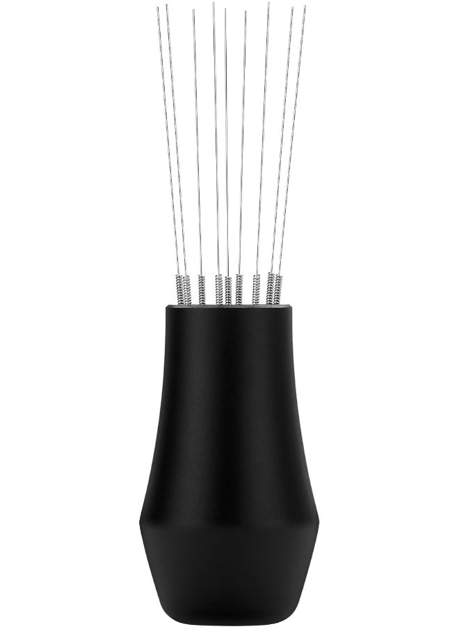 Normcore - Normcore WDT Distribution Tool with Stand V3-9 Prong Needle Espresso Stirrer - 18 Needles 0.25mm / 0.3mm Thick Spring Wires - Weiss Distribution Technique - Anodized Aluminum Handle - Image 1