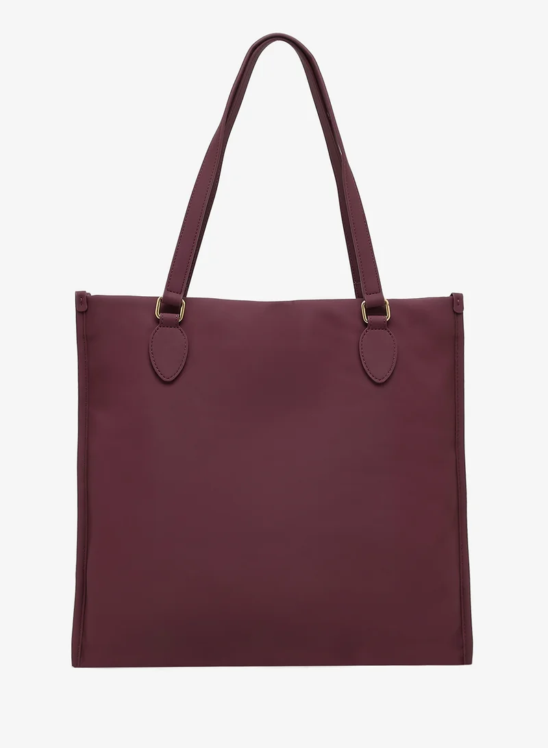 لوف موسكينو Top handle logo shopper