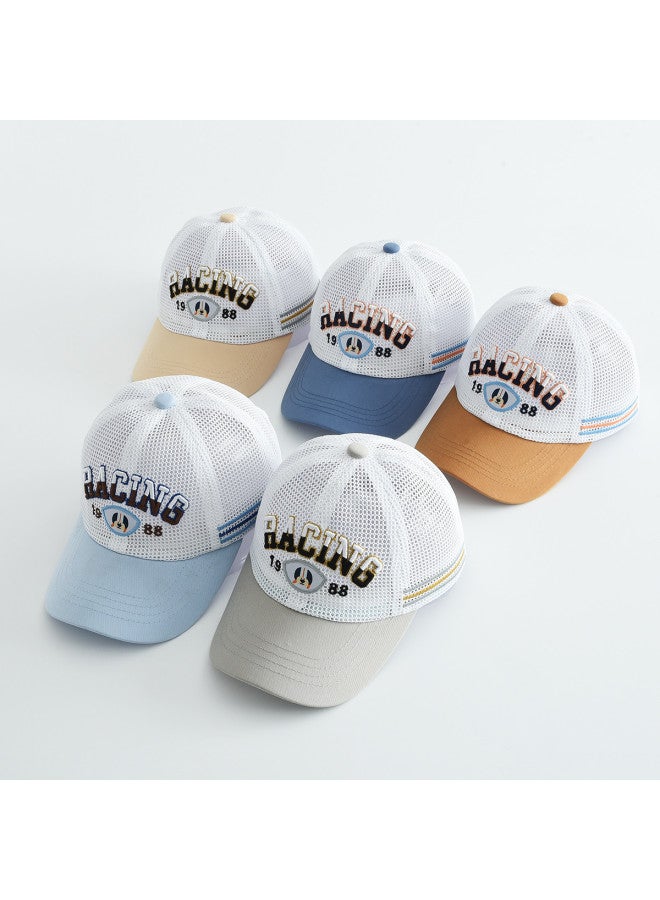 Bumblebee Kids' Outdoor Sun Hat Unisex Baseball Cap With Lettering Breathable Sports Visor For Students - Image 4