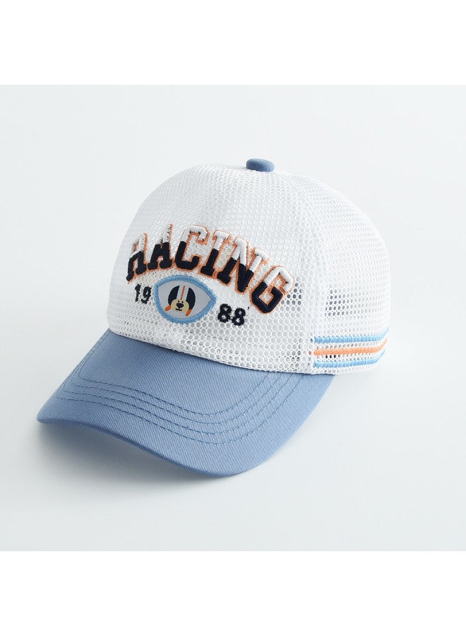 Bumblebee Kids' Outdoor Sun Hat Unisex Baseball Cap With Lettering Breathable Sports Visor For Students - Image 2