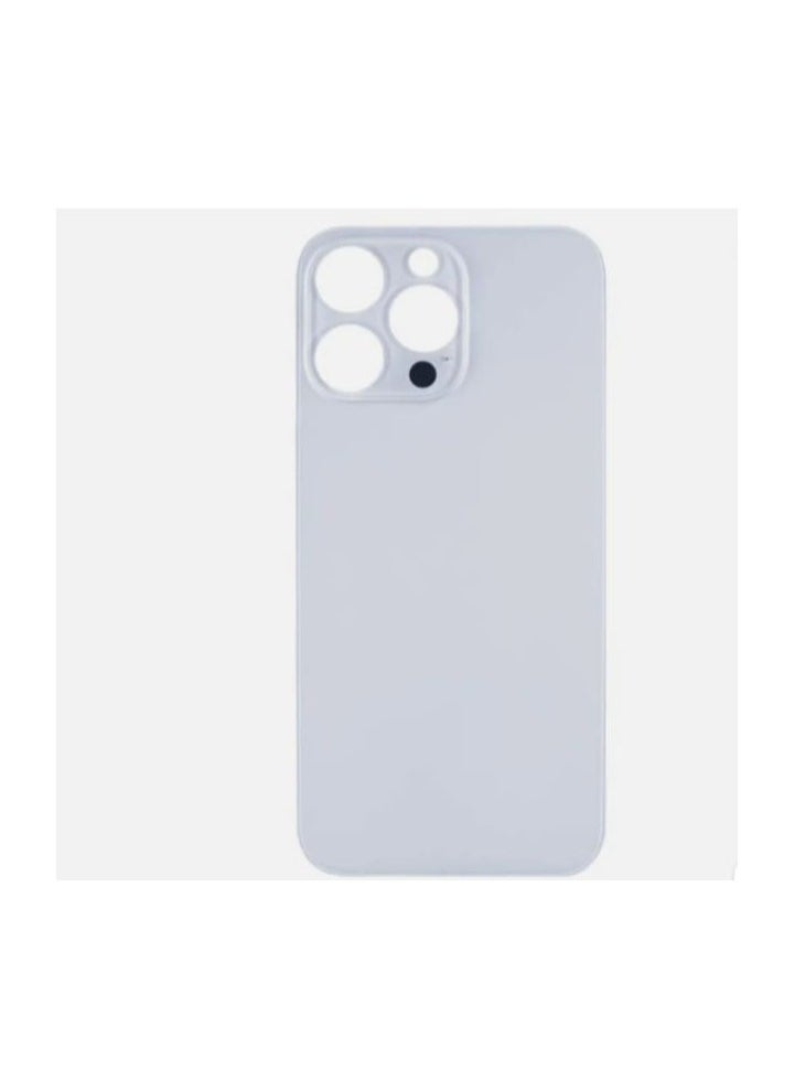 Generic - Replacement Back Glass iphone 14 pro max silver - Image 1
