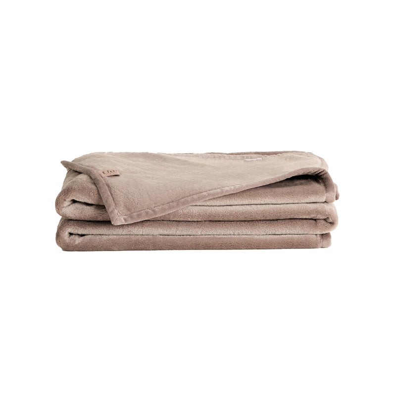 UnHide Lil Marsh Traveler - Travel Blanket - Faux Fur Blanket - Durable  Lightweight  Extra Soft Blanket - Mocha Shar Pei (50  x 60 ) - Image 1