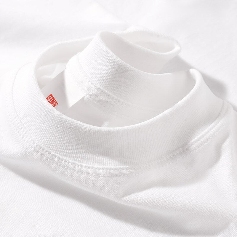 220g Cotton Three-Needle Round Neck Loose Shoulder Short-Sleeved Men''s Summer T-Shirt Export Cross-Border Light Board Bottoming Shirt - Image 2