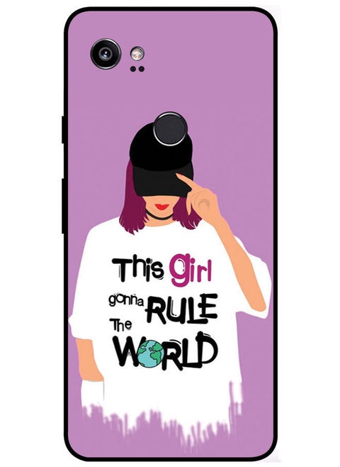 Protective Case Cover For Google Pixel 2 XL Smart Series Printed Protective Case Cover for Google Pixel 2 XL This Girl Gonna Rule The World Copy