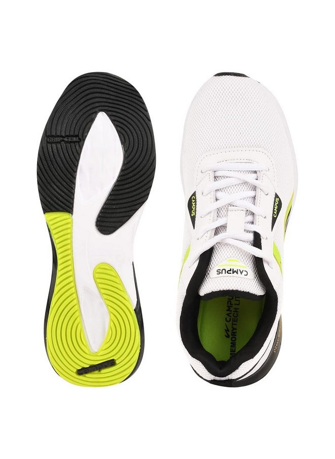CAMPUS - Campus Boys Camp Mimic JR White/F.Green Running Shoes, 4 UK/India - Image 1