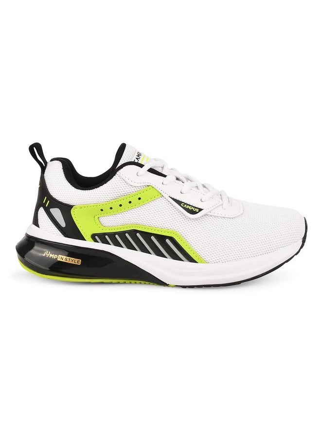 CAMPUS - Campus Boys Camp Mimic JR White/F.Green Running Shoes, 4 UK/India - Image 1