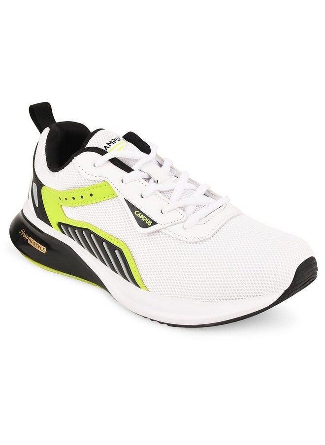 CAMPUS - Campus Boys Camp Mimic JR White/F.Green Running Shoes, 4 UK/India - Image 1