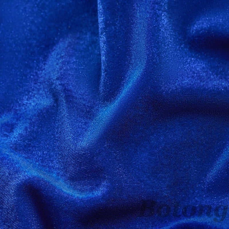 Botong 3 PC Womens Velvet Suit One Button Office Work Outfit Womens Pants Suit Prom Tuxedos Royal Blue M - Image 4