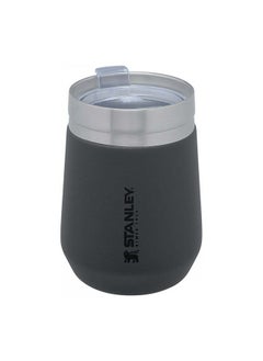 Stainless Steel GO Tumbler Charcoal, 10oz Stainless Steel Vacuum Insulated Wine Tumbler, 5 Hours Cold, 1.5 Hours Hot, and 20 Hours Iced