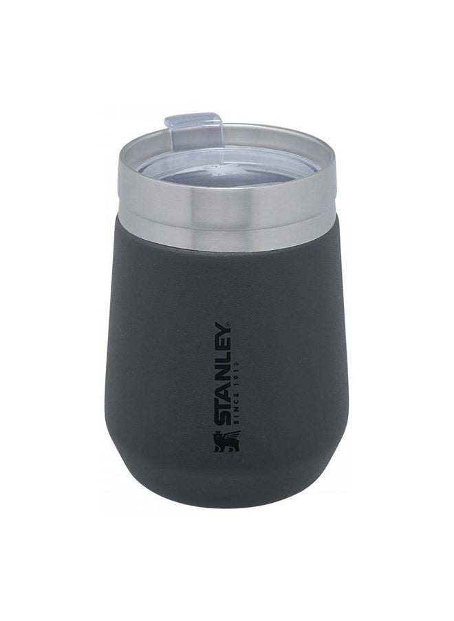 Stanley - Stainless Steel GO Tumbler Charcoal, 10oz Stainless Steel Vacuum Insulated Wine Tumbler, 5 Hours Cold, 1.5 Hours Hot, and 20 Hours Iced - Image 1