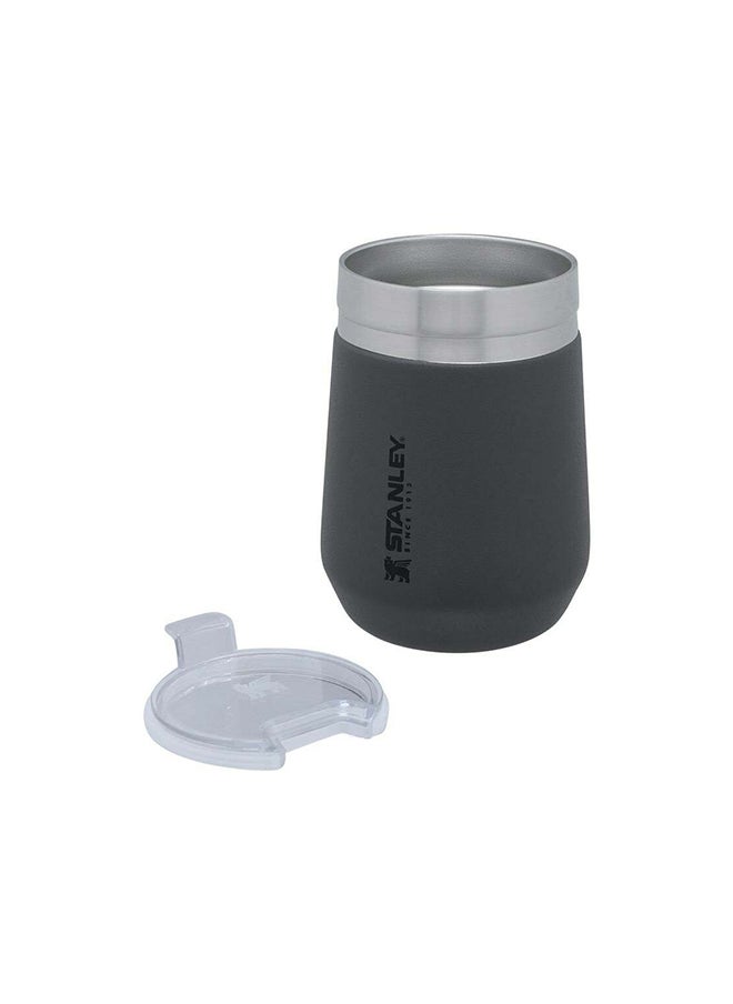 Stanley - Stainless Steel GO Tumbler Charcoal, 10oz Stainless Steel Vacuum Insulated Wine Tumbler, 5 Hours Cold, 1.5 Hours Hot, and 20 Hours Iced - Image 1