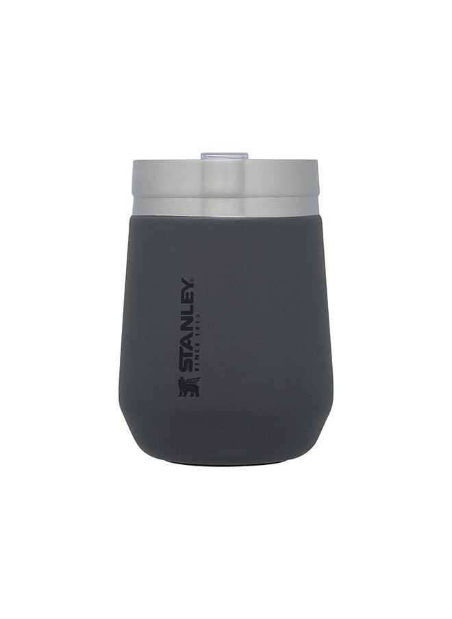 Stanley - Stainless Steel GO Tumbler Charcoal, 10oz Stainless Steel Vacuum Insulated Wine Tumbler, 5 Hours Cold, 1.5 Hours Hot, and 20 Hours Iced - Image 1