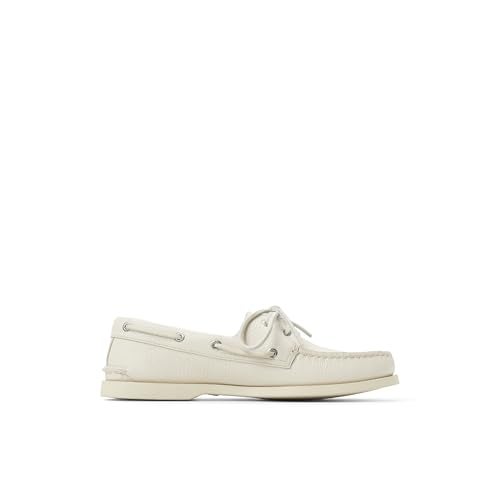 Sperry Men's Authentic Original 2-Eye Boat Shoe, White, 9.5 - Image 4