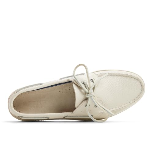 Sperry Men's Authentic Original 2-Eye Boat Shoe, White, 9.5 - Image 5