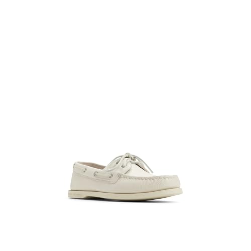 Sperry Men's Authentic Original 2-Eye Boat Shoe, White, 9.5 - Image 2