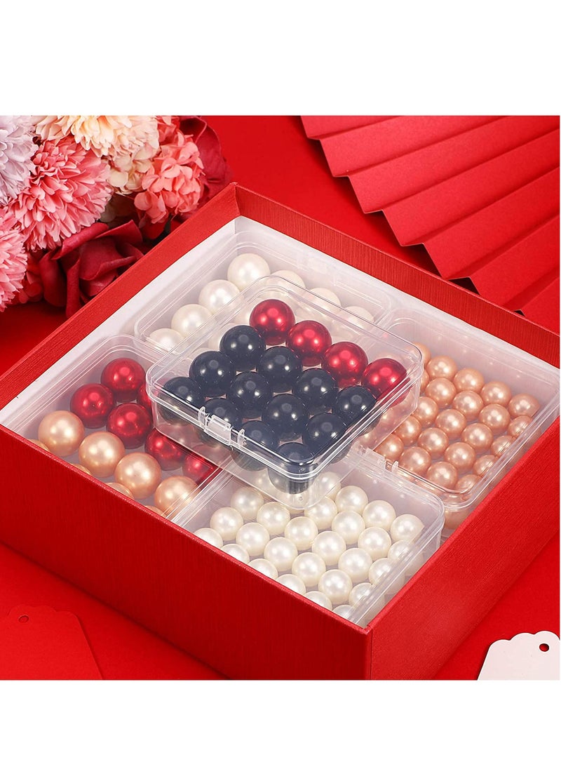 KASTWAVE - Containers Box, Small Clear Plastic Beads Storage Containers Box with Hinged Lid, Storage Case of Small Items, Crafts, Jewelry, Hardware - Image 1
