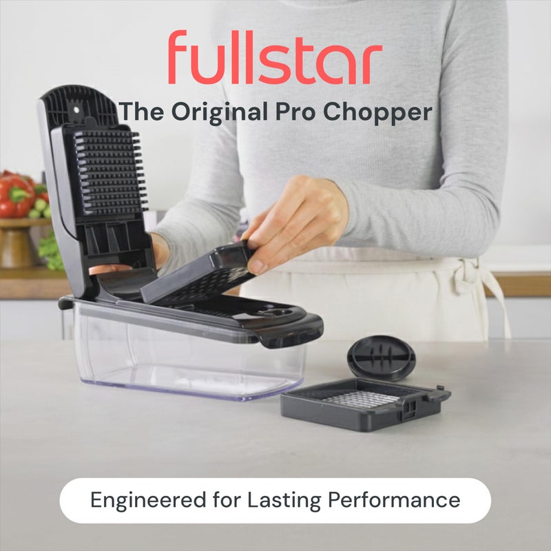 Fullstar The Original Pro Chopper - Vegetable Chopper and Spiralizer, Food Chopper with Container, Fruit Slicer, Kitchen Gadgets & Accessories, Home Essentials (2 in 1, Black) - Image 2
