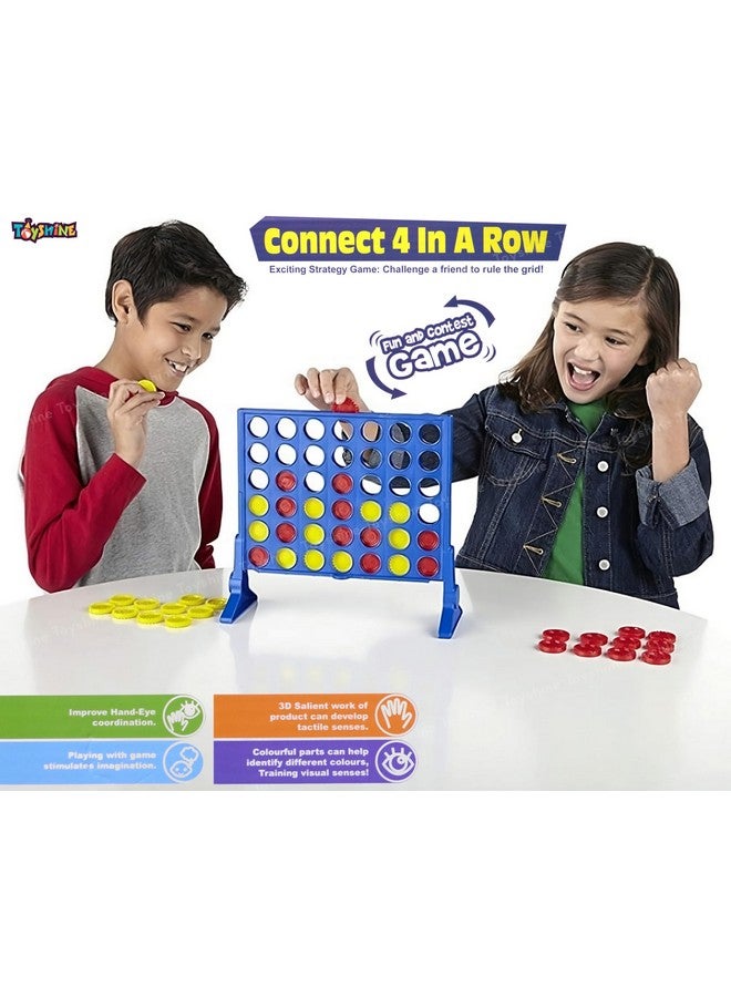 Toyshine 4 in a Row Connect Exciting Strategy Game for 2 Players Indoor Family Fun Game for Adults & Kids - Image 3