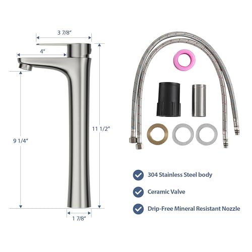 Lordear Vessel Sink With Faucet Combo 19"x15" Rectangular Bathroom Vessel Sink Faucet Combo Modern Rectangle Above Counter White Porcelain Ceramic Vessel Vanity Sink - Image 4