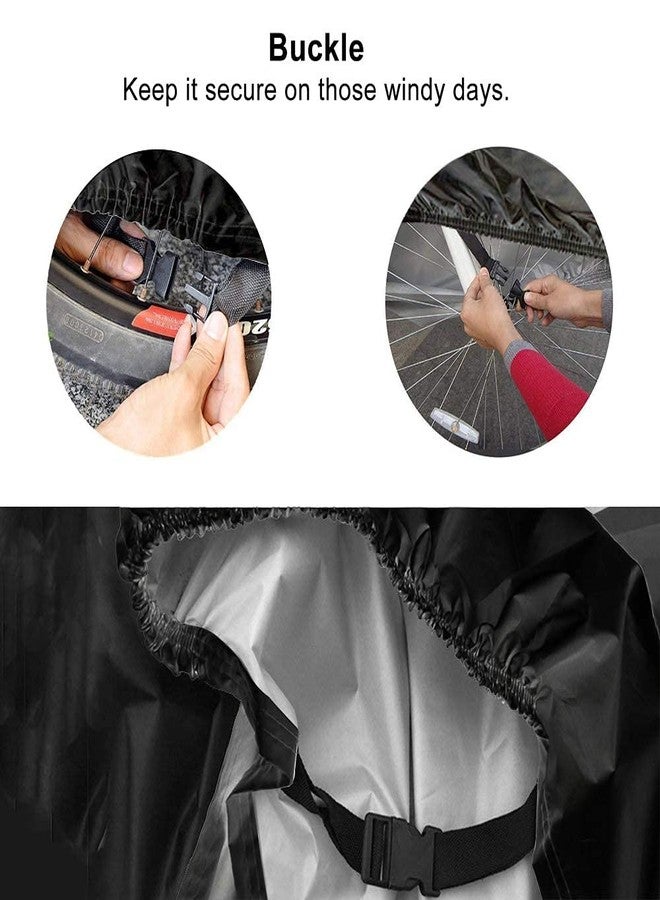 hanmir Bike Cover for 2-3 Bike Waterproof Outdoor Bicycle Cover with Lock Hole for Mountain Road Bikes - Image 5