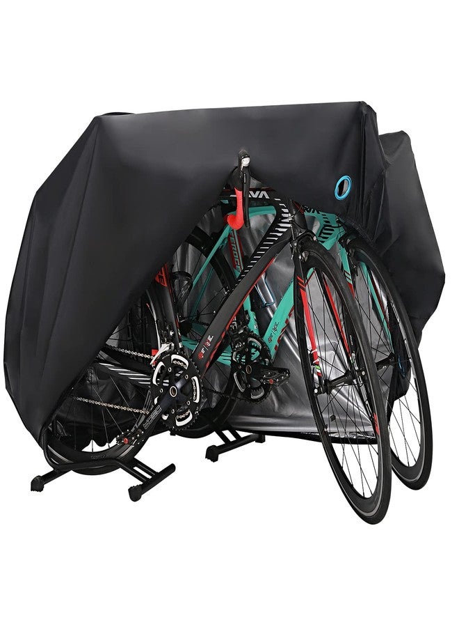 hanmir Bike Cover for 2-3 Bike Waterproof Outdoor Bicycle Cover with Lock Hole for Mountain Road Bikes - Image 1