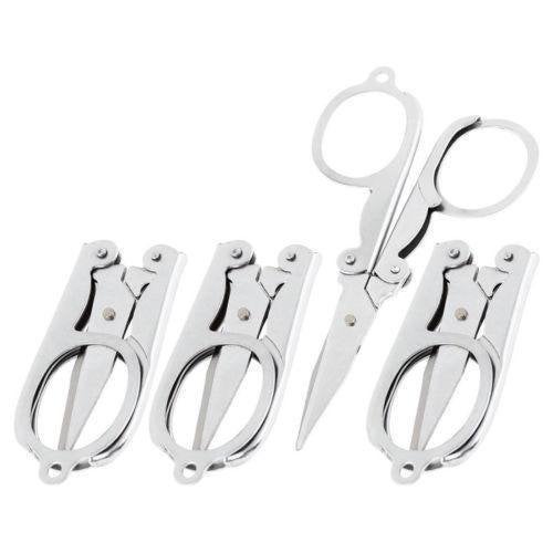 SNNP Small Folding Cutting Scissor Stainless Steel Mini Folding Pocket Scissors Student Scissors 2 Pack - Image 4