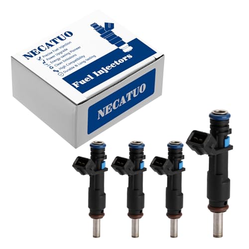NECATUO Set of 4 Fuel Injectors Compatible with Chevrolet Cruze 20112015 Cruze Limited 2016 Sonic 20122015 L4 18L Replaces FJ1153 55570284 2173433 - Image 1