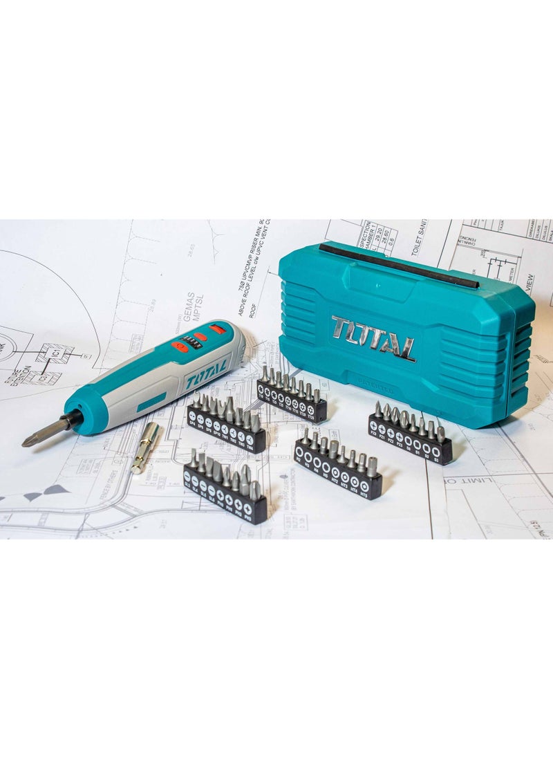 TOTAL - TOTAL Electric Screwdriver Li-ion Battery 4V 1.3Ah TSDLI0403 - Image 1