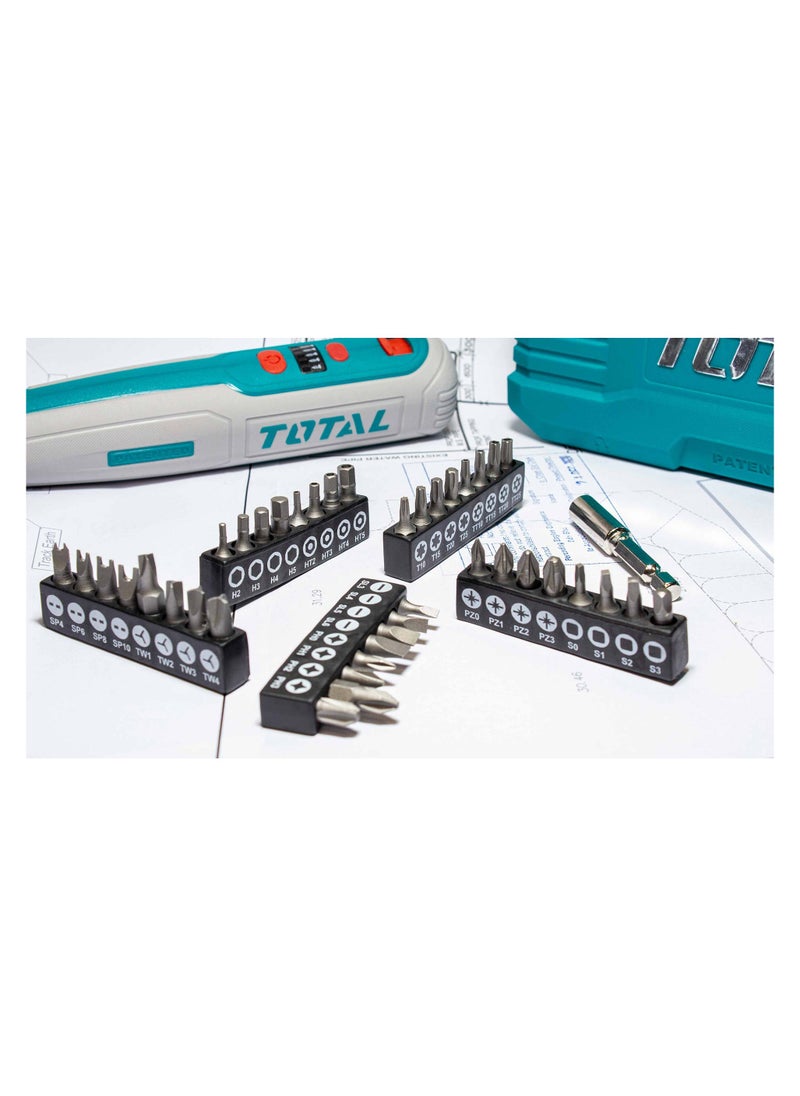 TOTAL - TOTAL Electric Screwdriver Li-ion Battery 4V 1.3Ah TSDLI0403 - Image 1
