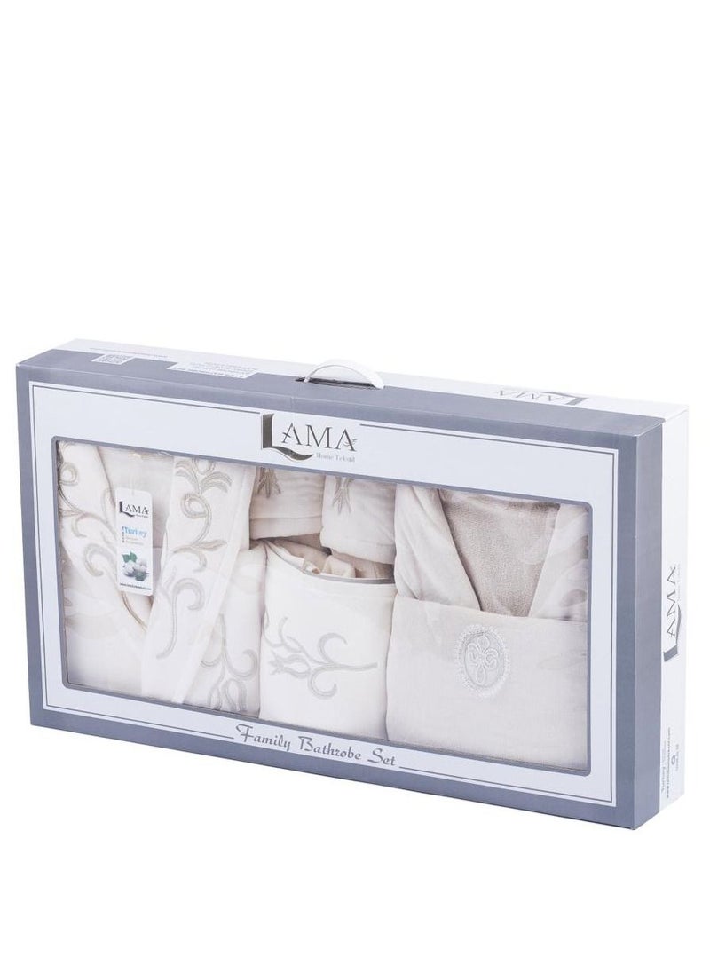 LAMA Home Tekstil - Set Bath Robe Beige Double - Image 1