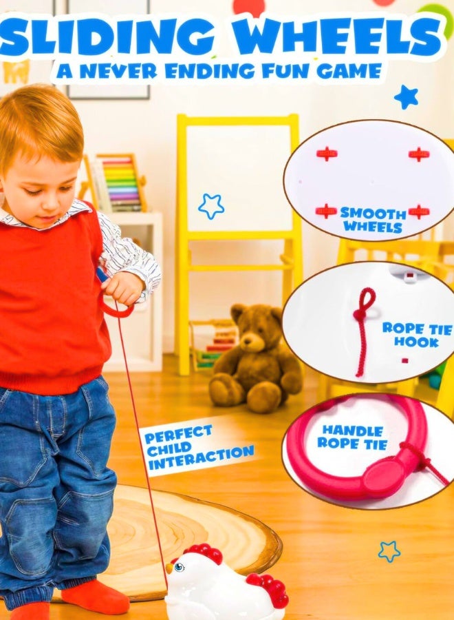 Chase Up Matching Eggs Montessori Toy for Toddlers 1-5 Ages – 12 Pcs Shape & Color Puzzle in Chicken Case – Educational Baby Toys for Girls & Boys – Learning Toys and Games for Kids Ages 1 2 3 4 5 - Image 3