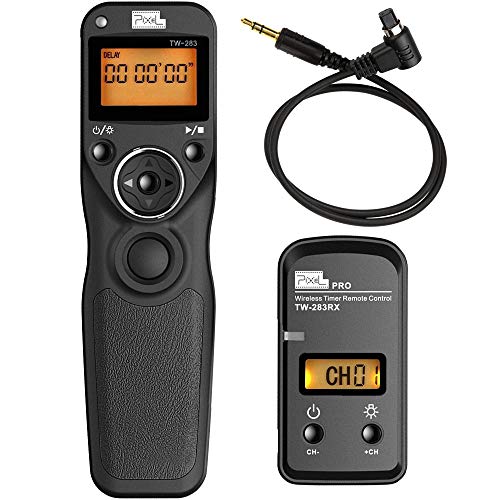 PIXEL TW-283/N3 Wireless Shutter Remote Release Control for Canon 5D Mark III/ 5D Mark IV/ 5D 6D /7D Mark II/ 7D 50D 40D 30D D60 D30 1DX MARKII - Image 1