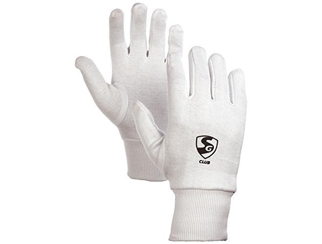 قفازات باتينغ كريكيت داخل النادي | أبيض | حجم الأولاد | قطن | شباب | توجيه اليد اليمنى | منتجات عالية الجودة