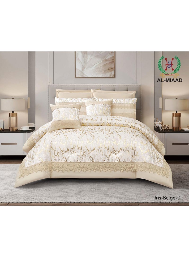Hotel microfiber duvet cover set, "Iris" bed sheet set