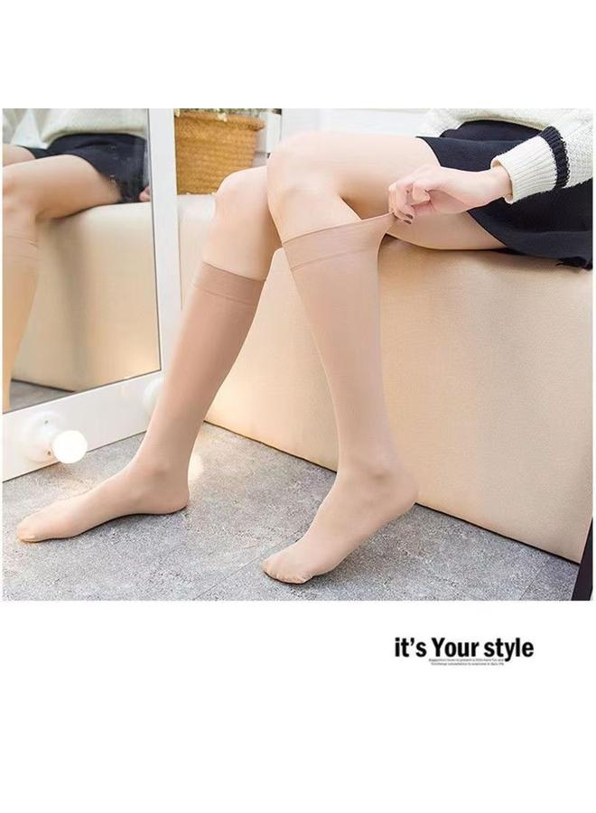 Bluejw Calf Socks Women Summer Stockings Velvet Slim Black Jk Pressure Socks Black And White Solid Color Knee Socks Manufacturers  - Image 1