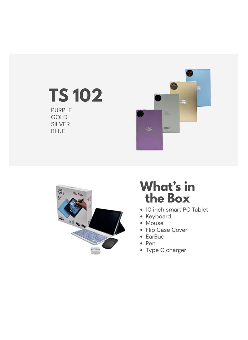 Tiny Tunes TS 102 Smart Tablets 5G 12GB RAM 512GB ROM  - Image 3