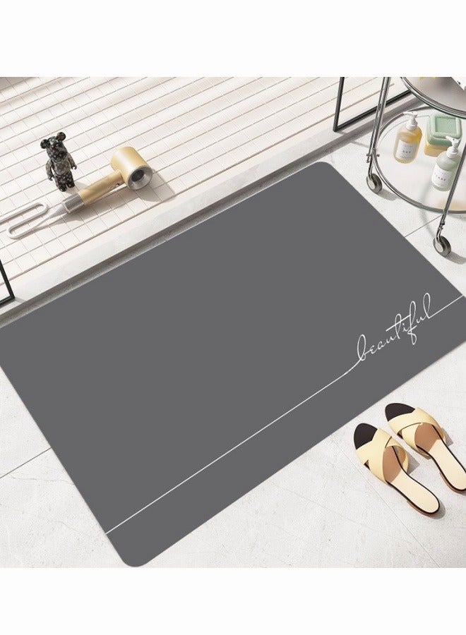 MIXDE Super absorbent soft non-slip Resistant Quick Drying Floor Bath Tub Mat 50*80CM - Image 4