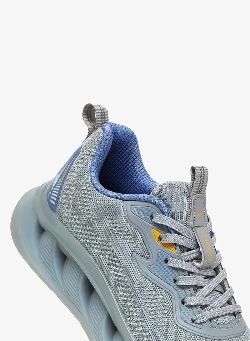 Campus Grey Men Plot Nitrofly Cushion Lace-Up Running Shoes-Grey for Men | Best Price UAE