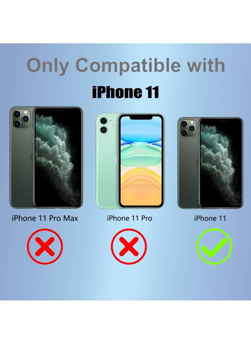 Denx Matte Magnetic case for iPhone 11, High Grade Drop Protection with Shockproof Strip, Translucent Matte Back Phone Case (Desert Titanium)  - Image 2