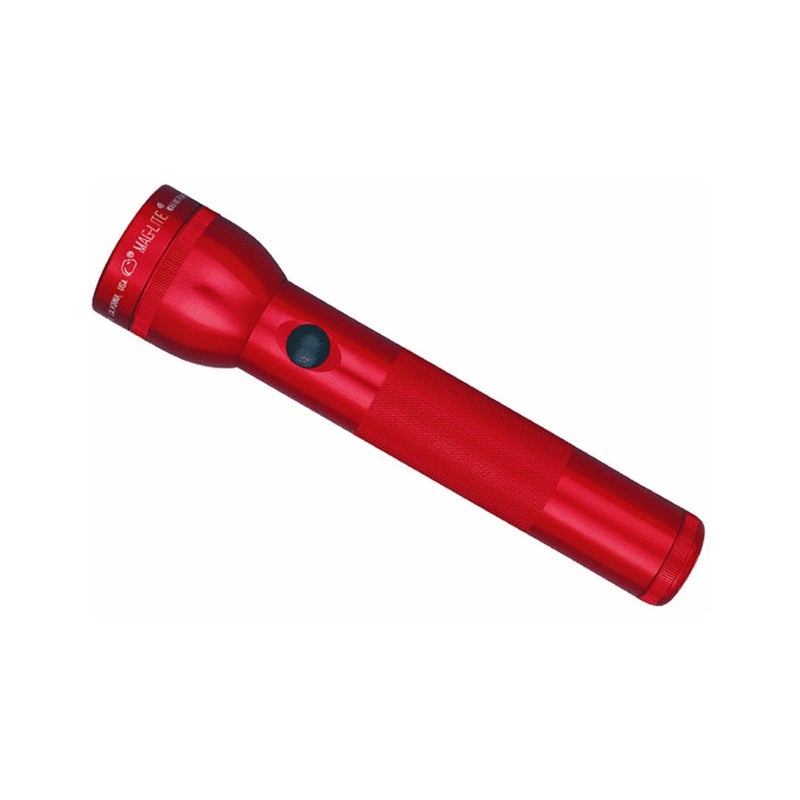 Maglite Heavy-Duty Incandescent 2-Cell D Flashlight, Red - Image 1