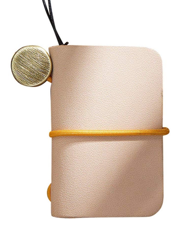 Retro Leather Mini Notepad - Creative Portable Notebook with Strap, Ideal for School and Office Use, Compact and Convenient for On-the-Go Note-Taking. - Image 1