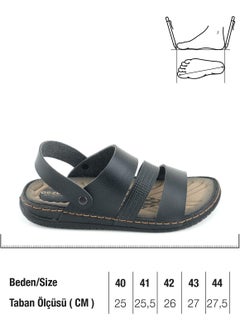 Gezer Summer Men's Artificial Leather Comfortable Sole Sandals Slippers  - Image 2