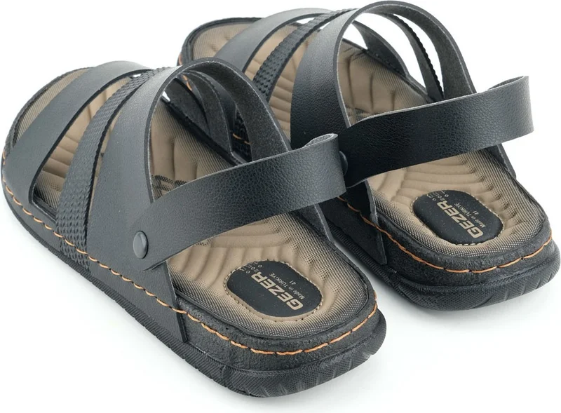 Gezer Summer Men's Artificial Leather Comfortable Sole Sandals Slippers