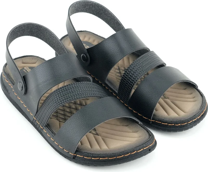 Gezer Summer Men's Artificial Leather Comfortable Sole Sandals Slippers