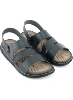 Gezer Summer Men's Artificial Leather Comfortable Sole Sandals Slippers  - Image 3